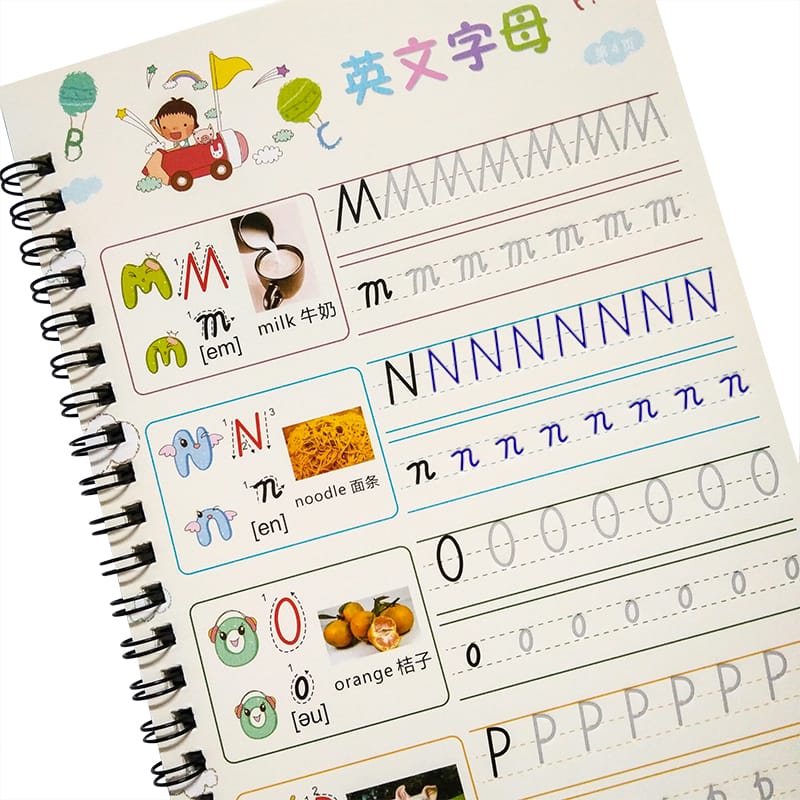 English Copybook For Calligraphy Books For Kids Word Children's Book Handwriting Children writing Learning English Practice Book