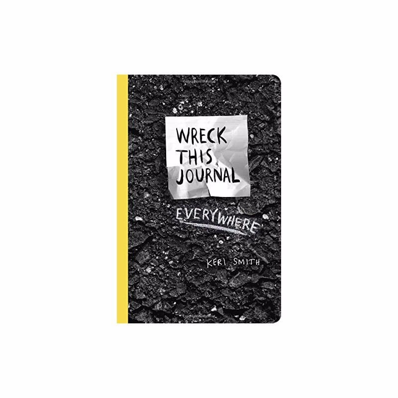 Wreck This Journal Everywhere By Keri Smith 144 pages English Original Book Wreck This Journal (Black)Expanded ED. Free Shipping