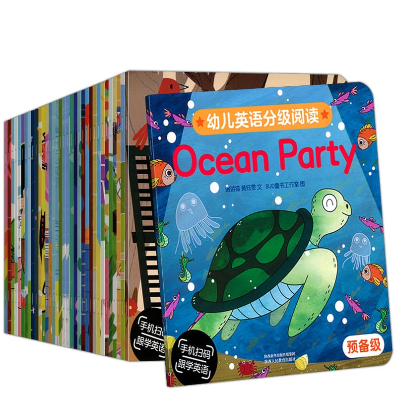 35 Volumes 0-2-3-4-5 Years Old Children Zero Basic Foreign Language Introduction Fairy Tale Book English Enlightenment Read Book