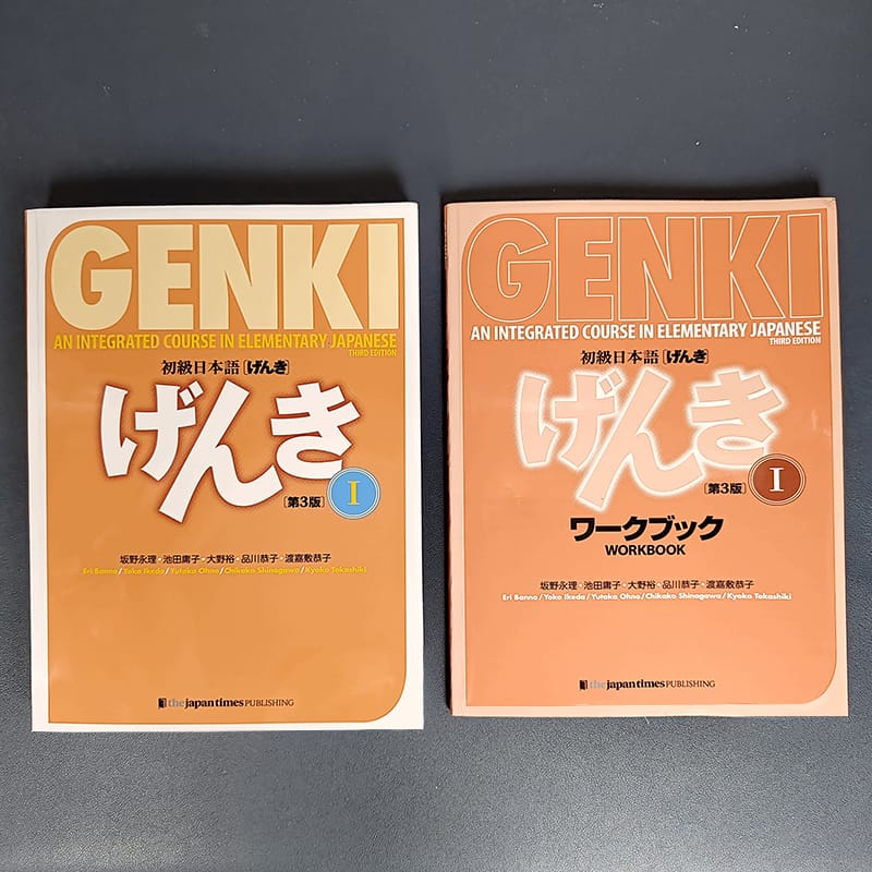 Genki I II Textbook workbook answer 3rd Edition learn japanese  Integrated Course Elementary Japanese & english Learning Books