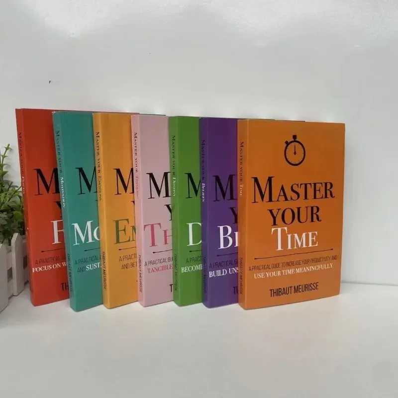 7 Books/Set By Thibaut Meurisse Master Your Time,Belifes,Destiny,Thinking,Emotions,Motivation,Focus English Books Paperback