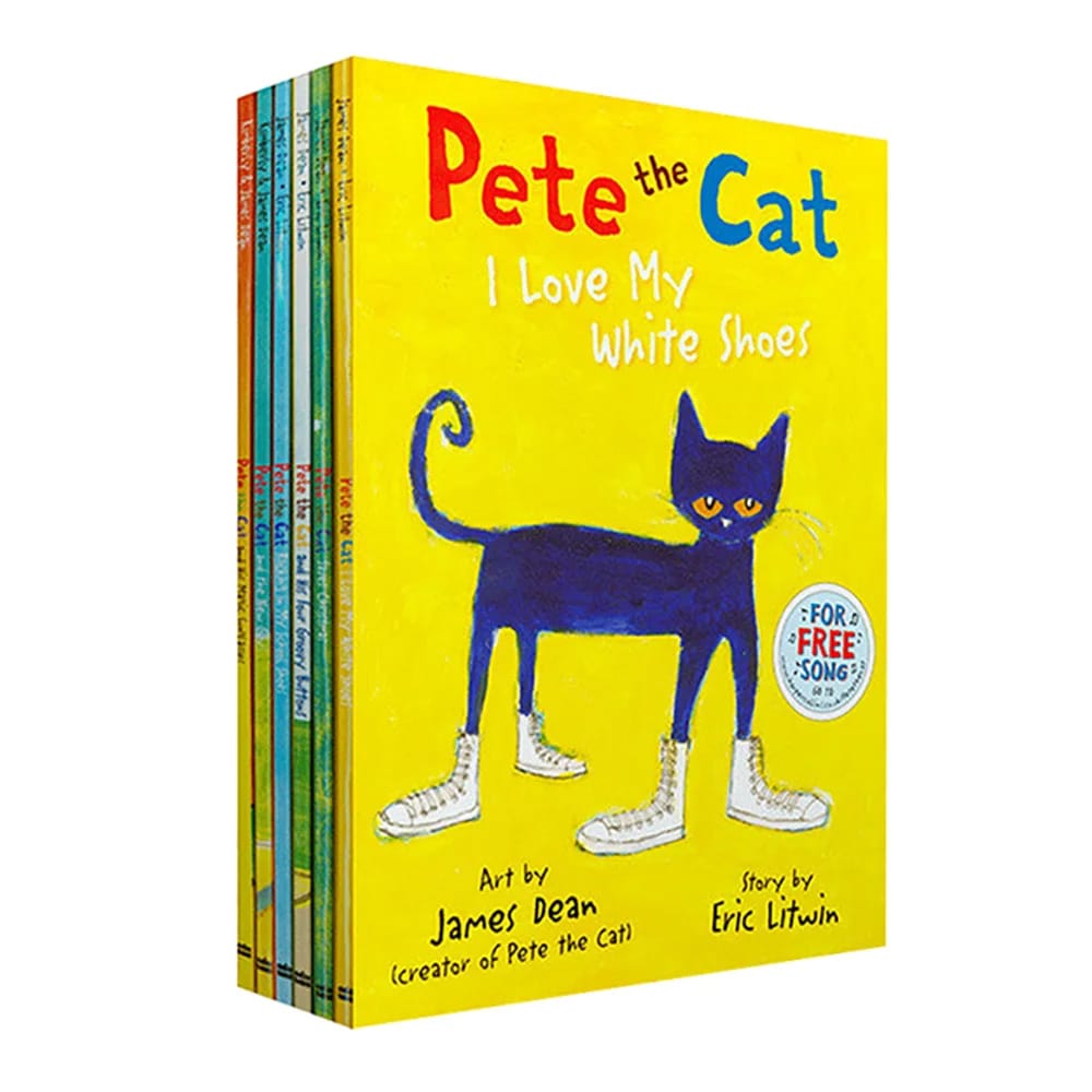 Pete The Cat Picture Books Kids Babies Famous Stories Learning English Stories Children's Book Set Bedtime Reading Gifts For Bab