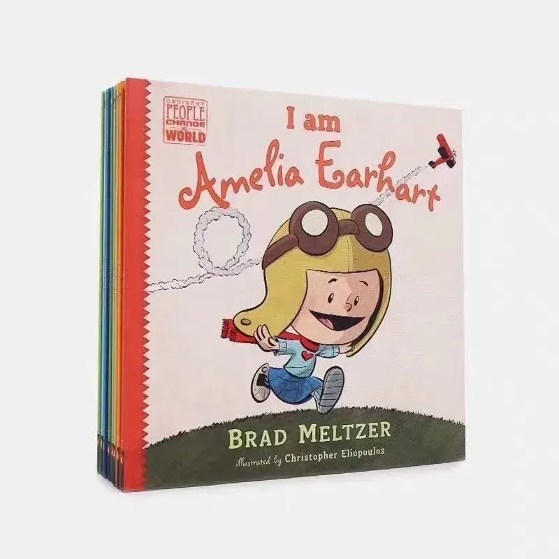 8 Books/set Ordinary People Change The World In English Picture Story Reading Books for Children Early Educaction Book