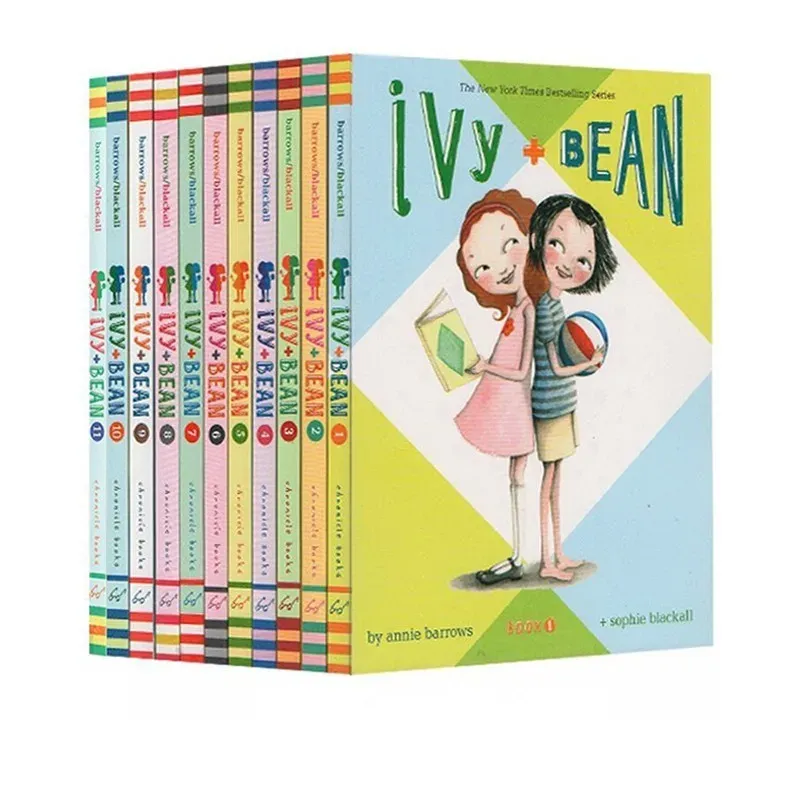 11 Must-Have Books for Girls: Ivy and Bean Comic Bridge Story English Picture Books for Age 6-14 Daily Reading