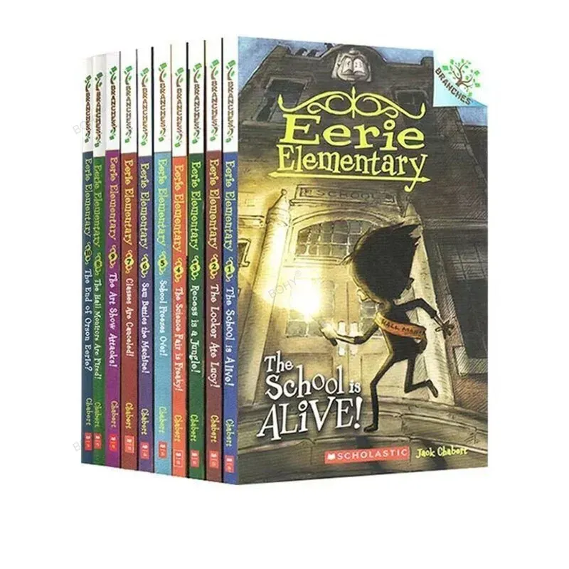10 Books/Set Eerie Elementary The School Is Alive Children English Picture Book Funny Comic Storybook
