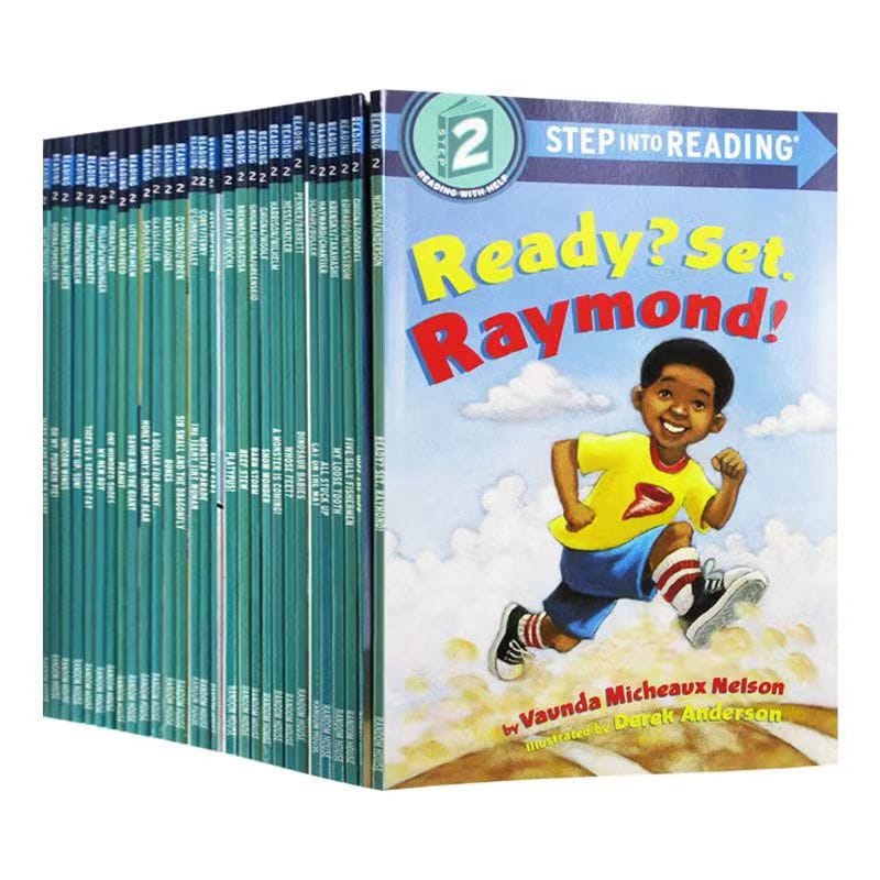 30 Books/set Step Into Reading Level 2 Learning Helping Child To Reading Comprehension Picture Story Book Early Education