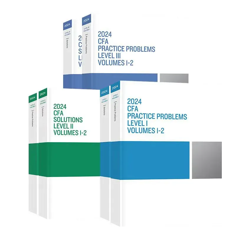 2 Books/set CFA After-school Exercises 2024 CFA Level 1, Level 2 and Level 3 Official Textbooks Chartered Financial Analyst Book