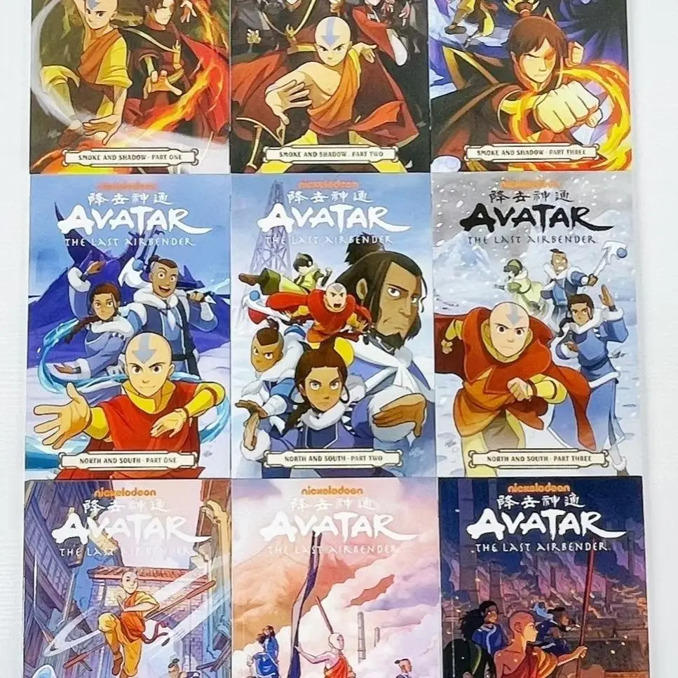 Avatar：The Last Airbender Season 1 Nine books + Season 2 Nine books English book American comics Action comedy fantasy story