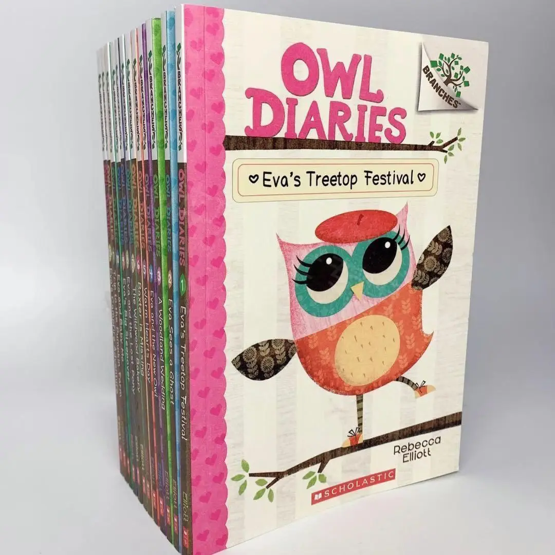 17 Books/Set Owl Diaries English Picture Book Kids Early Education Childhood Learning Writing Diary Girls' Age 6-12 Years