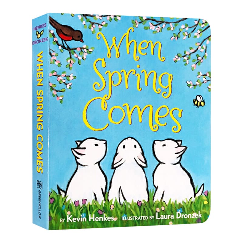 When Spring Comes Baby Children's books aged 1 2 3, English picture book 9780062741660