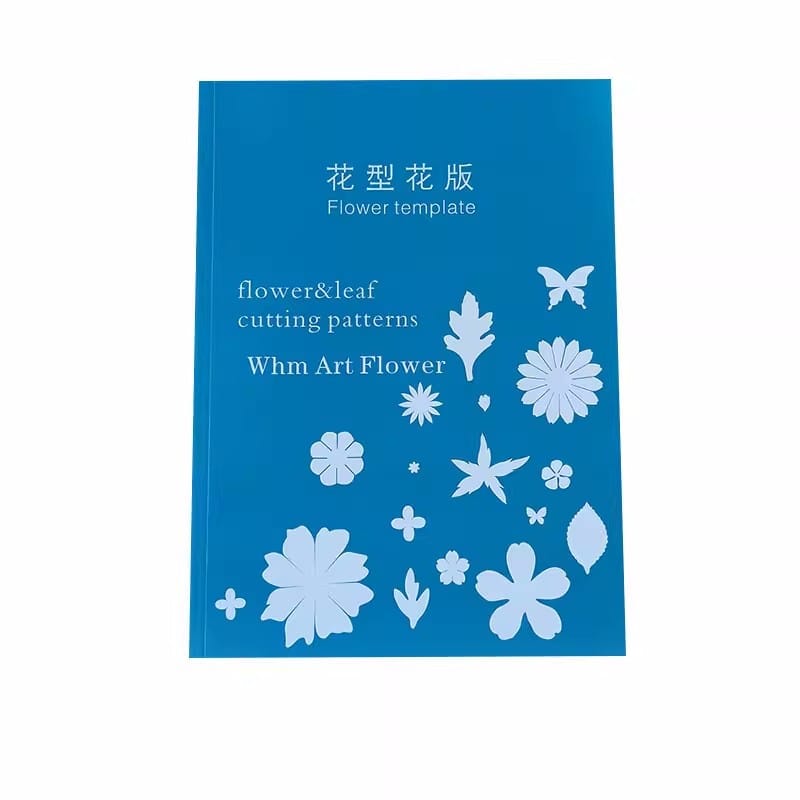 280 Flower & Leaf Cutting Patterns Book DIY Rose Cherry Blossom Paper Flowers Template Art Flower Patterns Cutting Book