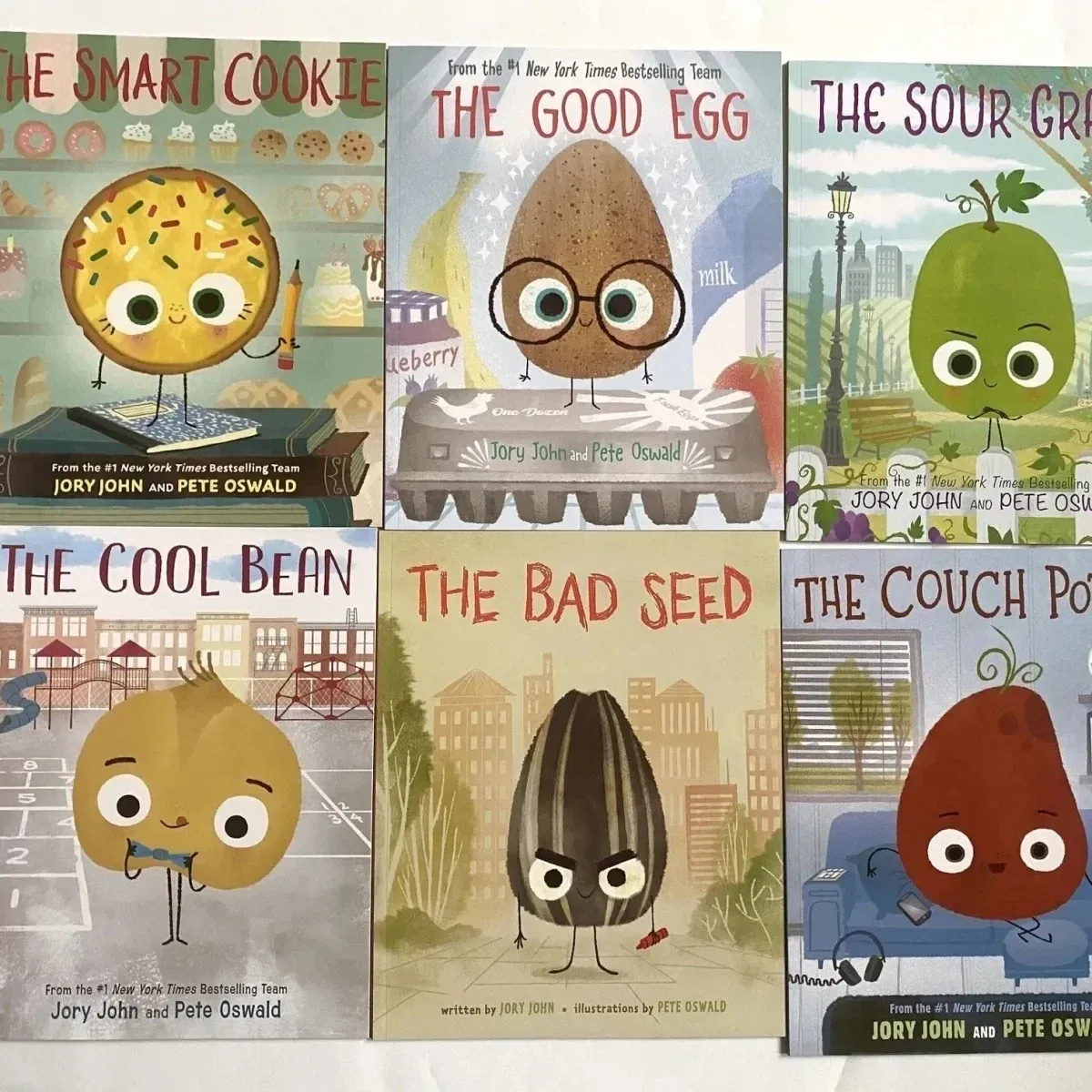 6Books The Smart Cookie Bad Seed Good Egg Couch Potato Cool Bean English Picture Book Storybook Children Education Kids Reading