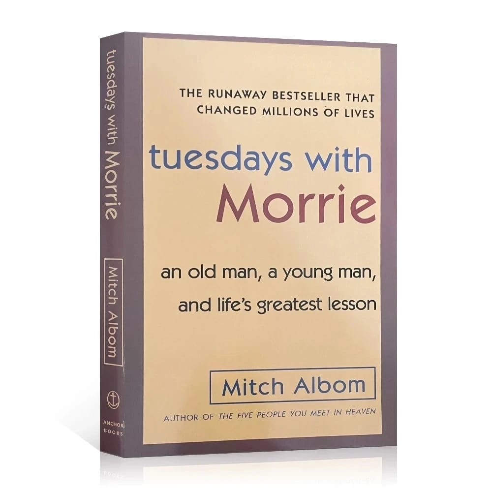 Tuesdays With Morrie Life's Greatest Lesson Book by Mitch Albom The Meaning of Life Adult English Reading Books