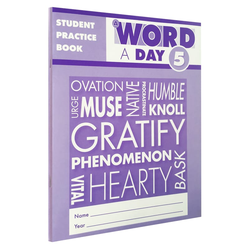 Evan-Moor A Word a Day, Grade 5 SE Workbook,aged 9 10 11 12, English book 9781596734173