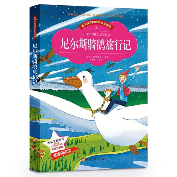 The Wonderful Adventures of Nils Story Book for Primary School Students Simplified Chinese Characters with Pinyin