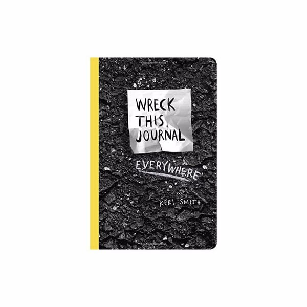 Wreck This Journal Everywhere By Keri Smith 144 pages English Original Book Wreck This Journal (Black)Expanded ED. Free Shipping