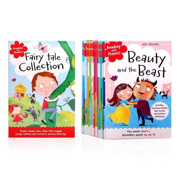 20 Volumes Reading with Phonics English Picture Book Reading with Phonics Fairy Tale Phonics Story Free Audio