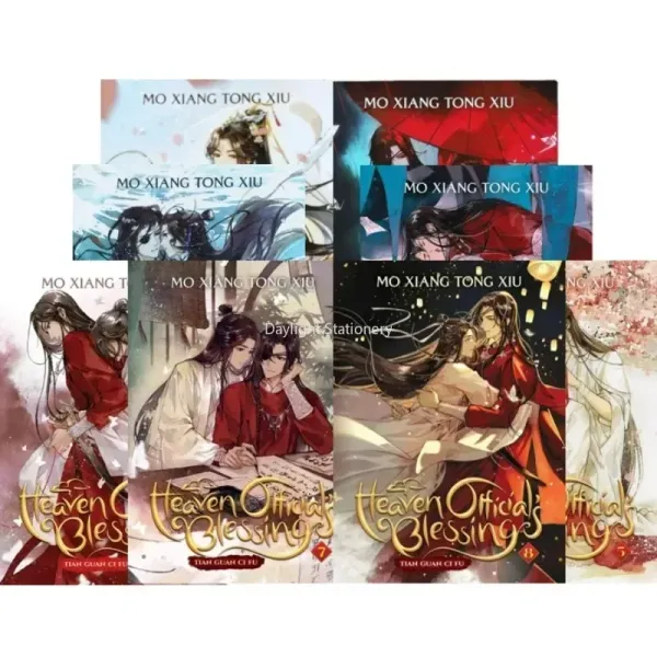 4Book/Set 1-4/5-8 Heaven Official's Blessing Tian Guan Ci Fu Novel Books English Version of Ancient Chinese Romance Novels