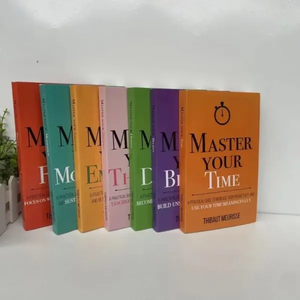 7 Books/Set By Thibaut Meurisse Master Your Time,Belifes,Destiny,Thinking,Emotions,Motivation,Focus English Books Paperback