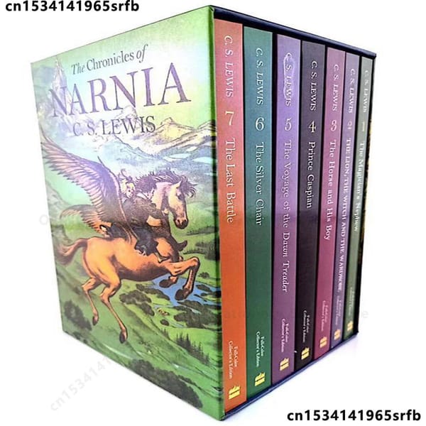 7 Books/Set The Chronicles of Narnia Box Set Children English Reading Story Book Kids Chapter Book Novels