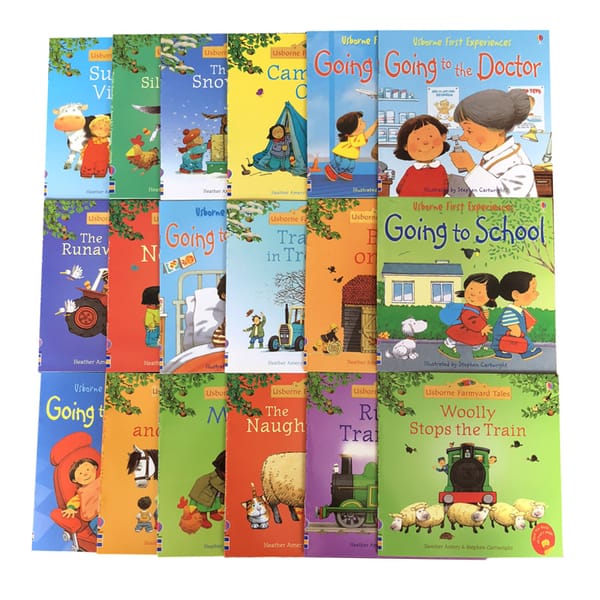 20Pieces/1Set 15x15cm Usborne Picture Books Children Baby English Farmyard Tales Series Farm Story Book For Kids Boy Girl Teach