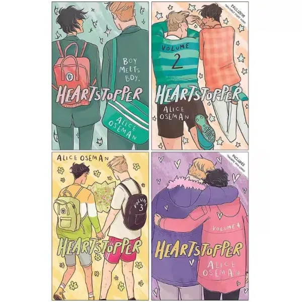 Heartstopper Series Volume 1-4 Books Set By Alice Oseman Heartstopper Series Volume 1-4 Books Set By Alice Oseman