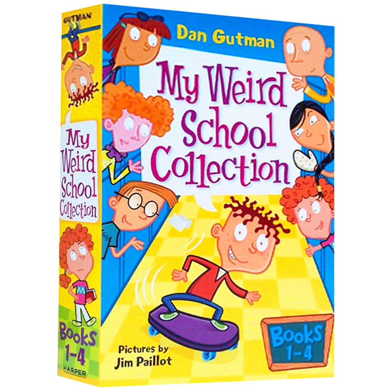 4 books/set My Weird School, Children's books aged 6 7 8 9 English books, Campus Stories novels 9780061894893