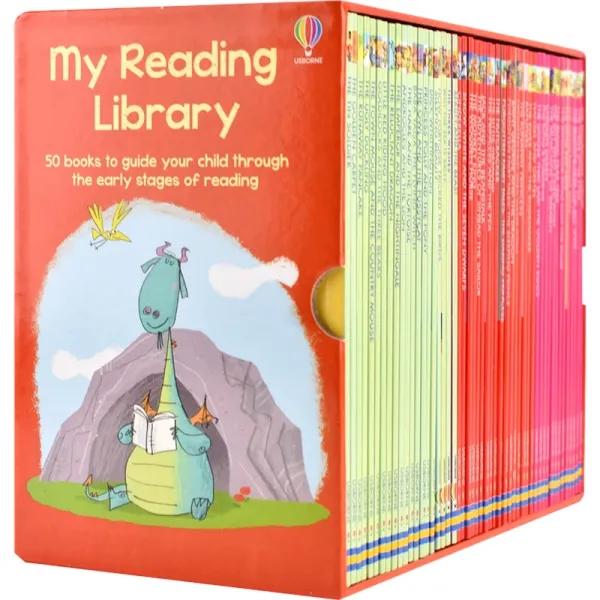 50 Books/Lot My First Reading Library Usborne Books for Kids Learning Education English Learning Books Stories Books for Kids