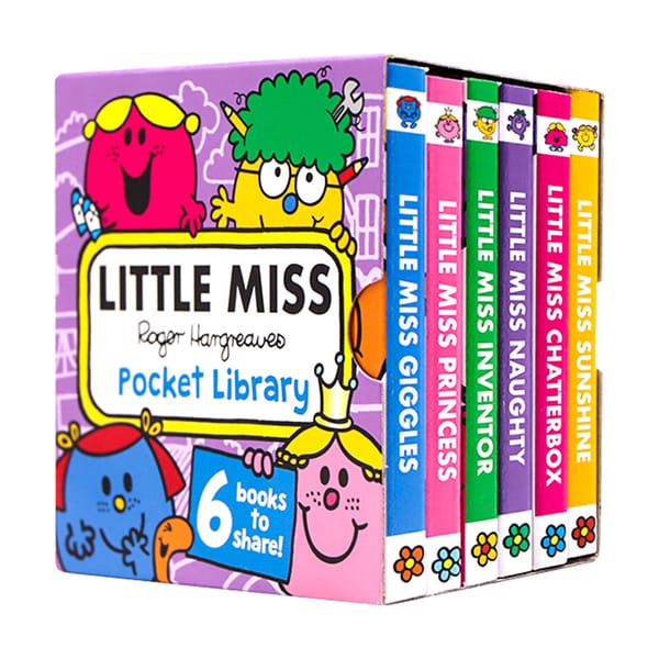 6books/set/ Little Miss Pocket Library,Baby Children's books aged 1 2 3, English picture book, 9781405292528