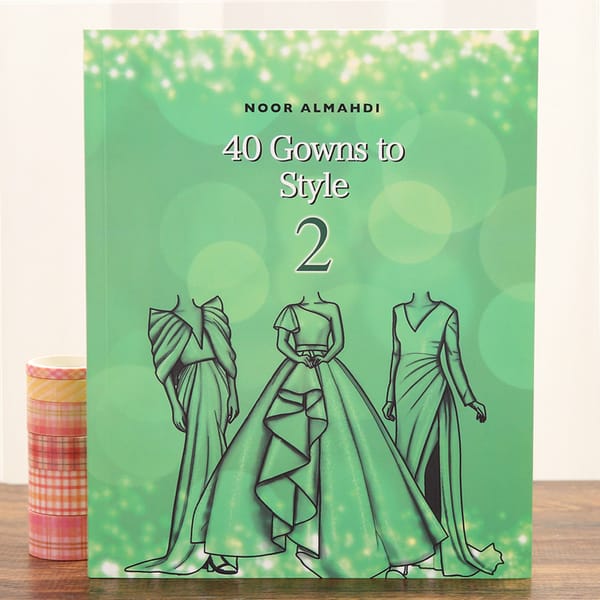 New 40 Outfits to Style 40 Gowns to Style Fashion Evening Dress Banquet Coloring Coated Book Color Tape Scrapbook Kill Time Book
