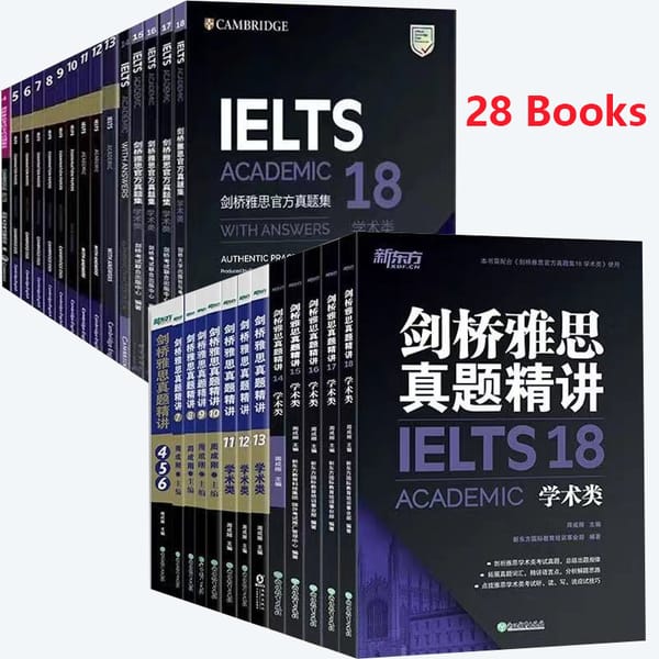 28 Books Cambridge English IELTS IELTS 18 Academic IELTS Zhenti 4-18 Speaking Listening Reading Writing Study Book