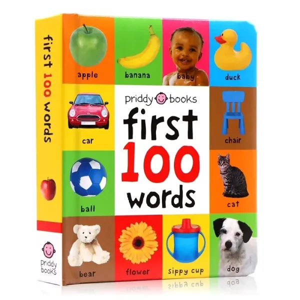 Beginner level First 100 Words, Baby Children's books aged 1 2 3, English picture book libros