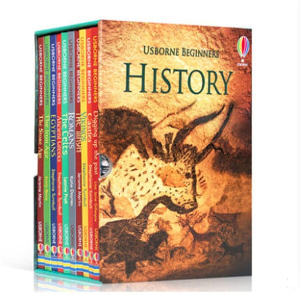 10 Books/Set New English original Usborne Beginners History gift box set Story book Children's knowledge Hot Livros