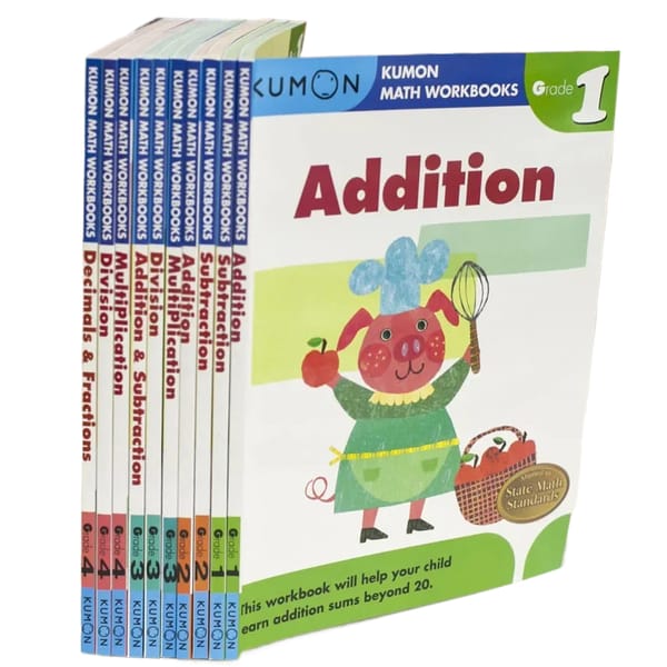 2/3 books Kumon Calculation Math Workbooks English book Math Problems Exercises Teaching Books G1-g4 For Age 6-10 Years