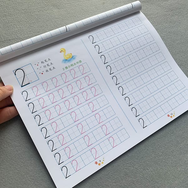 New Digital Copybook 0-100 Tracing Red Book Children's Kindergarten Learning Numbers