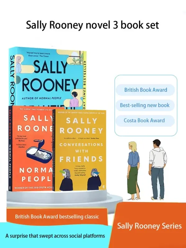 3 Books/set Conversations With Friends / Normal People/Beautiful World Where Are You Sally Rooney Life Novel Adult Fiction Livro