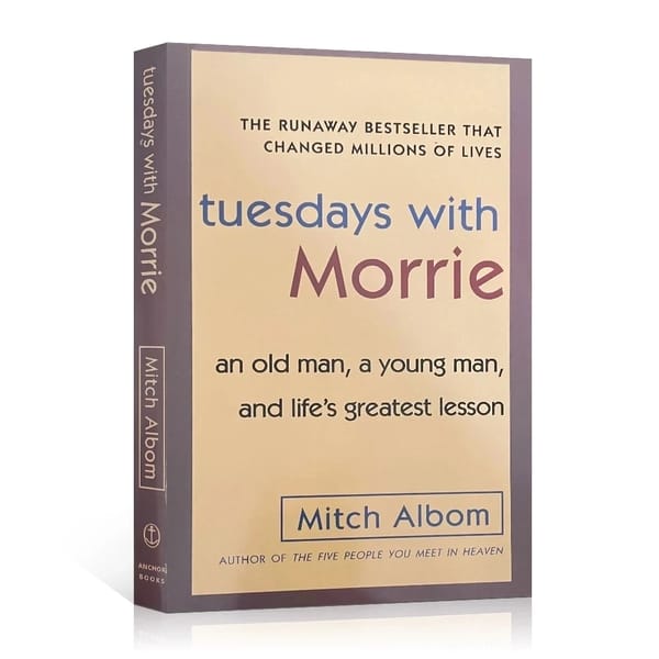 Tuesdays With Morrie Life's Greatest Lesson Book by Mitch Albom The Meaning of Life Adult English Reading Books