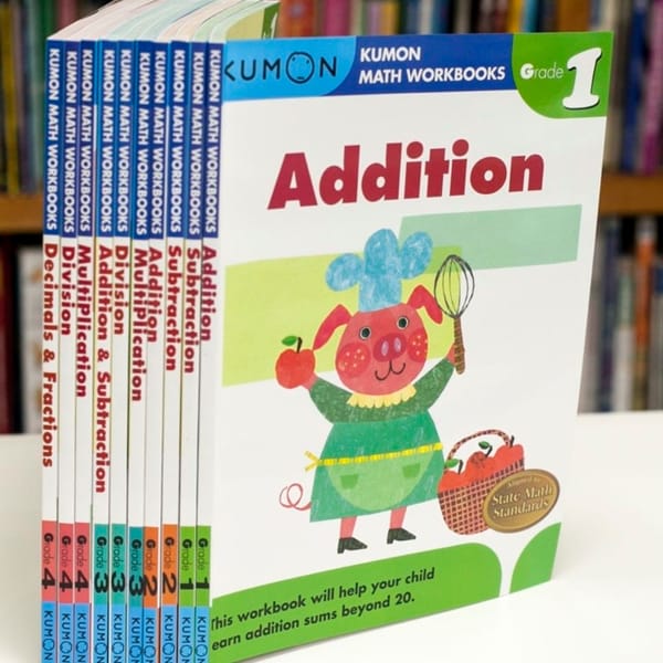 12 Books English Books Official Document Computing Mathematics Workbook G1-G4 Children's Mathematical Computing Series
