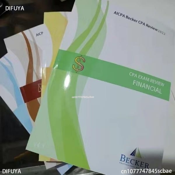 2022 New AICPA Becker Cpa USCPA Textbook（Only Send PDF Files, Need Physical Books Contact Store Customer Service）