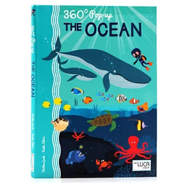 360 Pop Up Book Ocean English original picture Book to promote children's Cognitive enlightenment of English
