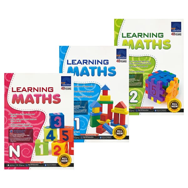 3 Books/Set Sap Learning Maths Collection Book N-K2 Kindergarten English Math Problems Teaching Books