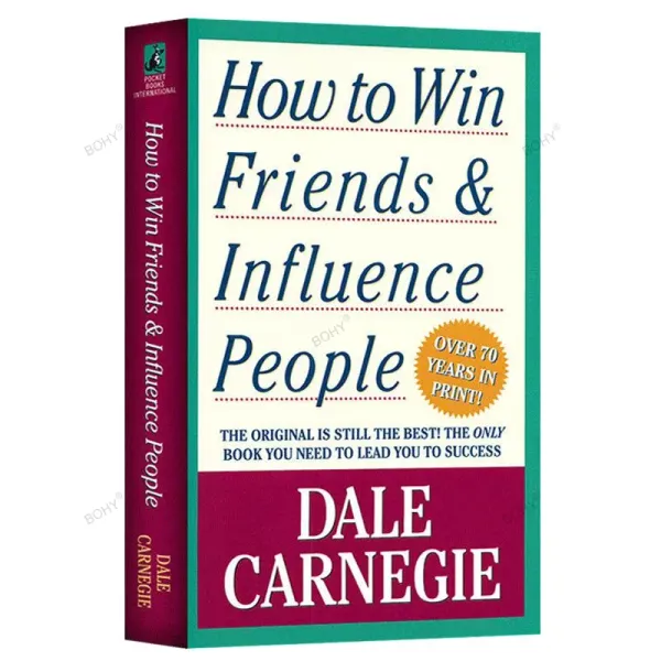 How To Win Friends & Influence People By Dale Carnegie Interpersonal Communication Skills Self-improvement Reading Book Fo Adult