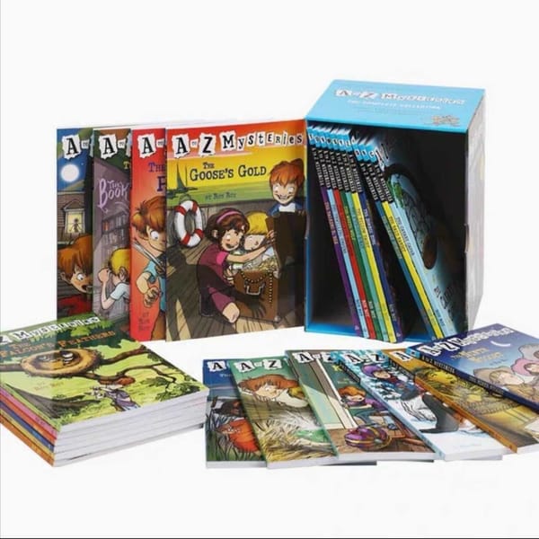 English story picture book A to Z mysterious events, a total of 26 children's primary English detective novels and 11 sequels