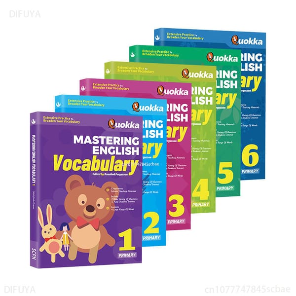 1 Singapore English Vocabulary Exercise Book for Grades 1-6 To Learn Singapore Vocabulary Primary School Textbook for 7-12 Years