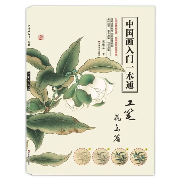 Introduction to Chinese Painting fine brushwork Gong Bi Xie Yi flower and bird Drawing Book