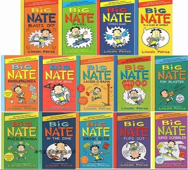 14Pieces Big Nate The Troublemaker Children's Comic Story Books 14 Volumns Reading Learing Helping Child To Read Phonics English